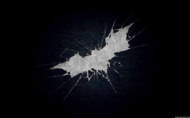 Batman symbol dark background white #2 free wallpaper - medium preview image
