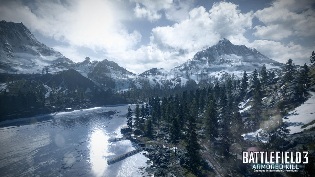 Mountain lake trees cloudy sky #8 free wallpaper - medium preview image