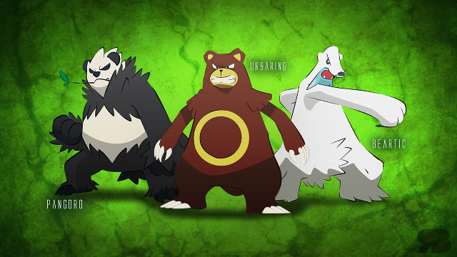 Cartoon animals green background group free wallpaper - medium preview image