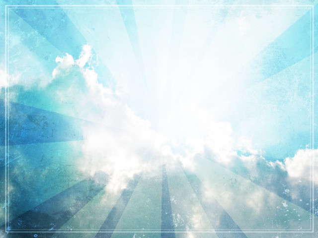 Blue sky clouds sunburst frame free wallpaper - medium preview image