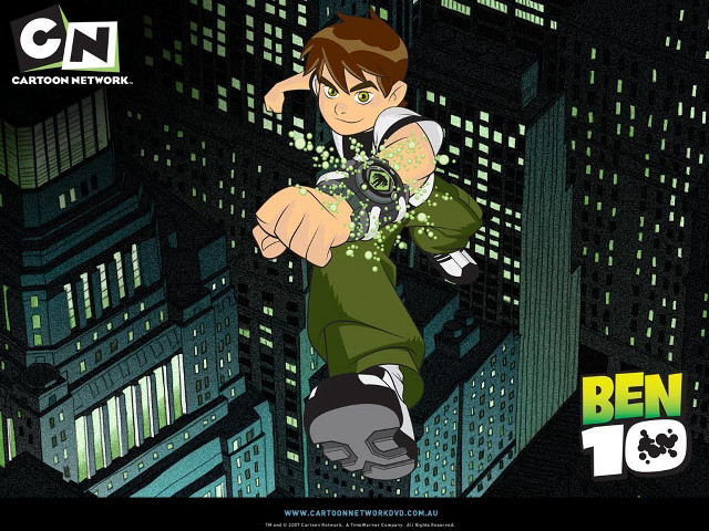 Cartoon character flying city night #2 free wallpaper - medium preview image