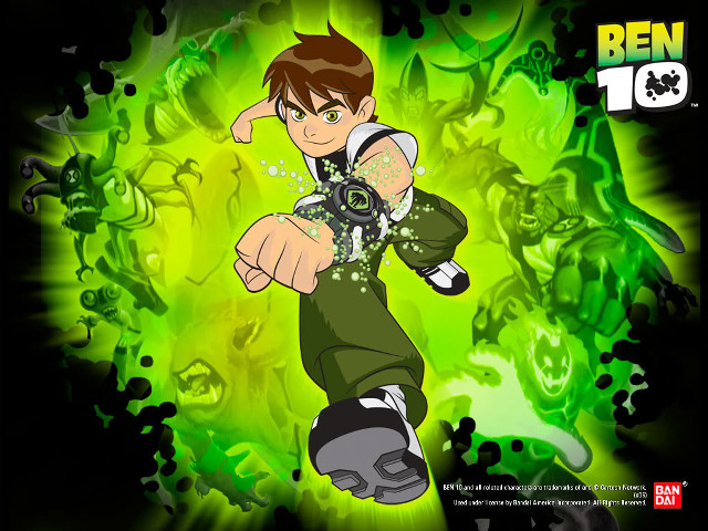 Cartoon character green background image free wallpaper - medium preview image