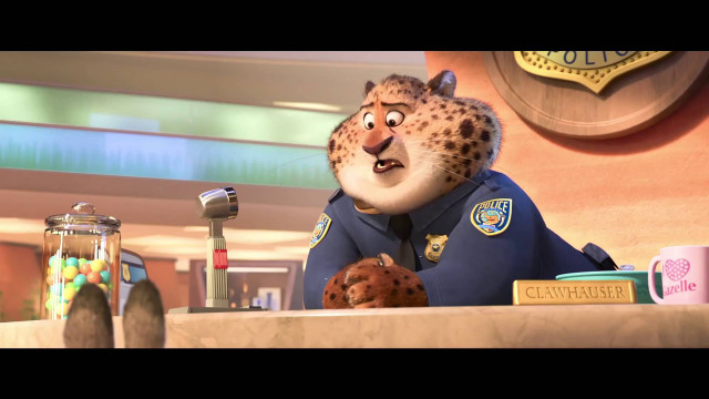 Cheetah sitting counter cookie coffee free wallpaper - medium preview image