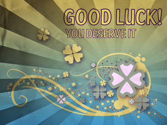 Good luck card four leaf free wallpaper - medium preview image