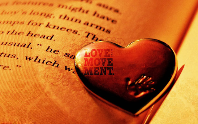 Heart shaped key open book free wallpaper - medium preview image