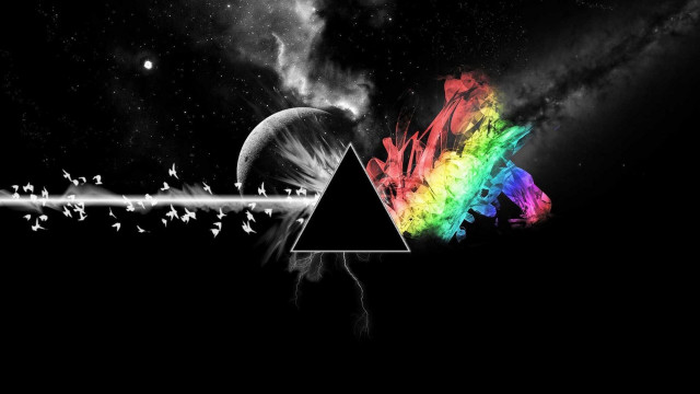 Dark side moon rainbow triangle #8 free wallpaper - medium preview image