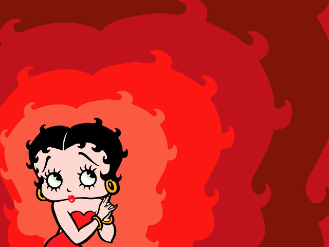Cartoon character red background red free wallpaper - medium preview image