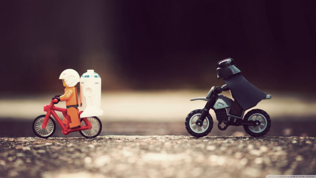 Toy motorcycles roadside parkingmeter tiltshift free wallpaper - medium preview image