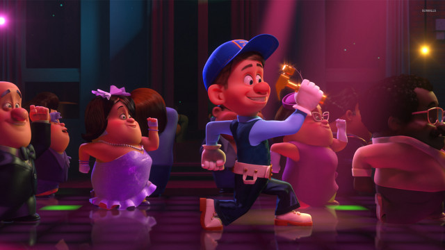 Cartoon character dancing room lights free wallpaper - medium preview image