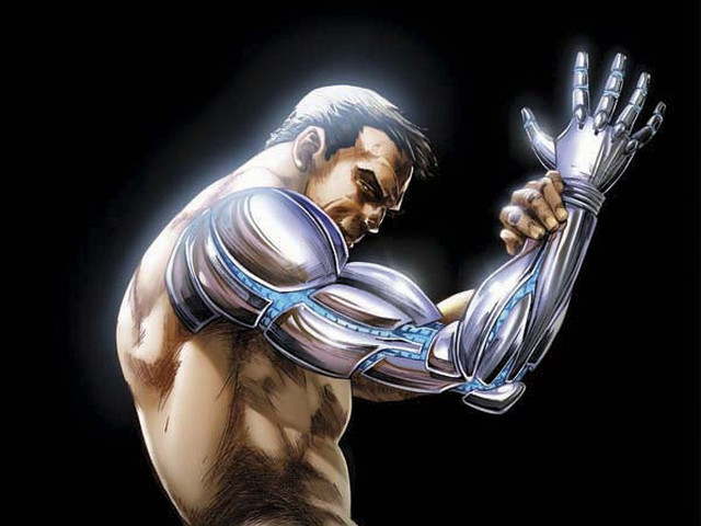 Futuristic man arm hand chest free wallpaper - medium preview image