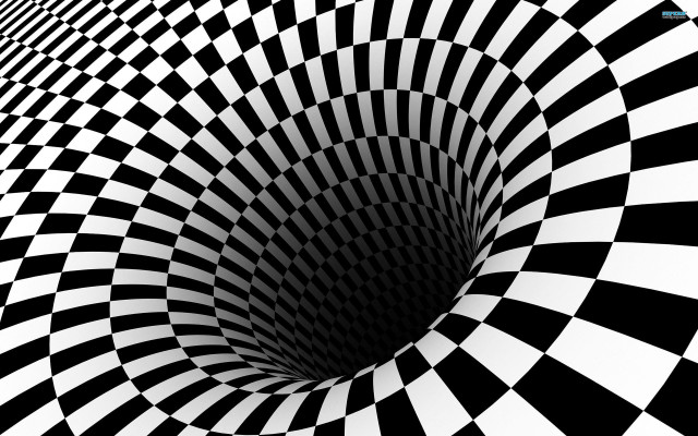 Checkered pattern black white circle free wallpaper - medium preview image