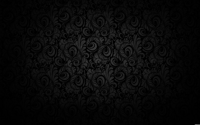 Black wallpaper swirls leaves pattern #6 free wallpaper - medium preview image
