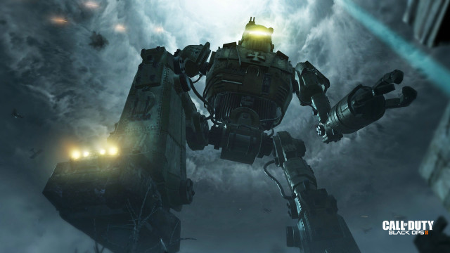 Giant robot cloudy sky light free wallpaper - medium preview image