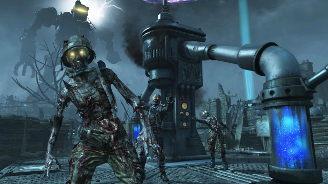 Zombie sci fi cityscape bridge free wallpaper - medium preview image