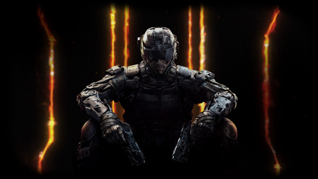 Futuristic man sitting chair hands free wallpaper - medium preview image