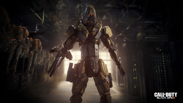 Sci fi mecha warrior glowing free wallpaper - medium preview image