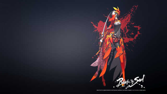 Anime character sword blood splatter #2 free wallpaper - medium preview image