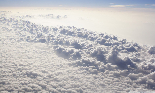 Plane wing clouds blue sky #2 free wallpaper - medium preview image