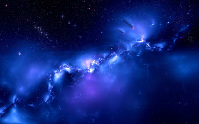 Colorful galaxy space art astronaut free wallpaper - medium preview image