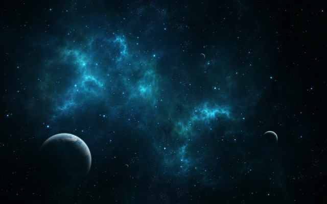 Space scene planets stars background #2 free wallpaper - medium preview image
