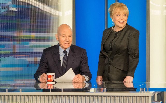 Man woman desk tv screen free wallpaper - medium preview image