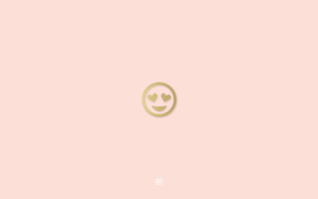 Smiley pink background white border free wallpaper - medium preview image