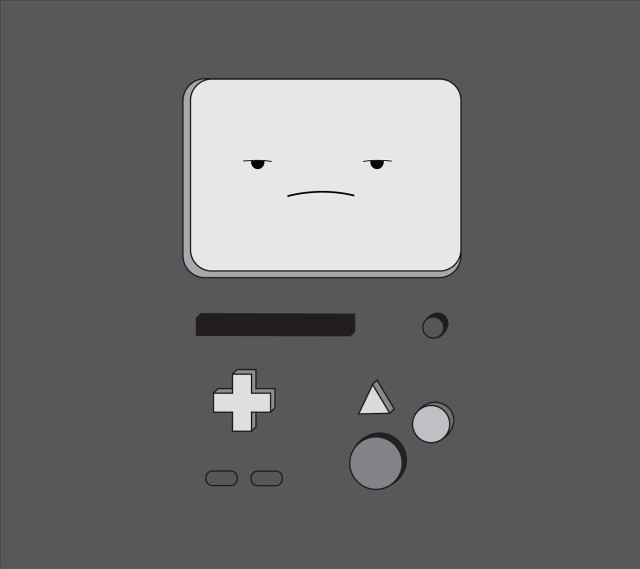 White square sad face game free wallpaper - medium preview image