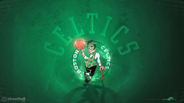 Man basketball green boston logo free wallpaper - medium preview image