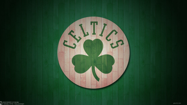 Boston celtics logo green wall free wallpaper - medium preview image