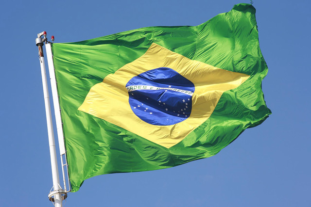 Flag flying wind blue sky #2 free wallpaper - medium preview image