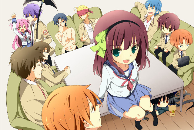 Group people table umbrellas girl free wallpaper - medium preview image
