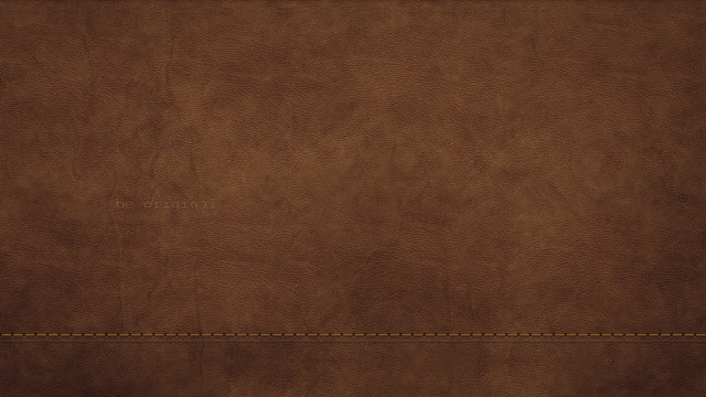 Brown leather texture stitching edges free wallpaper - medium preview image