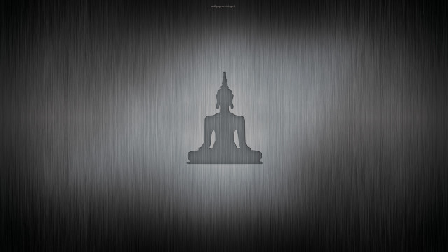 Metal buddha side black silver #2 free wallpaper - medium preview image