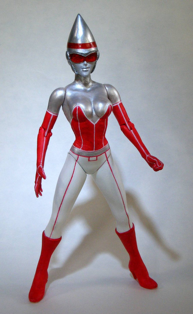 Silver red suit helmet boots free wallpaper - medium preview image