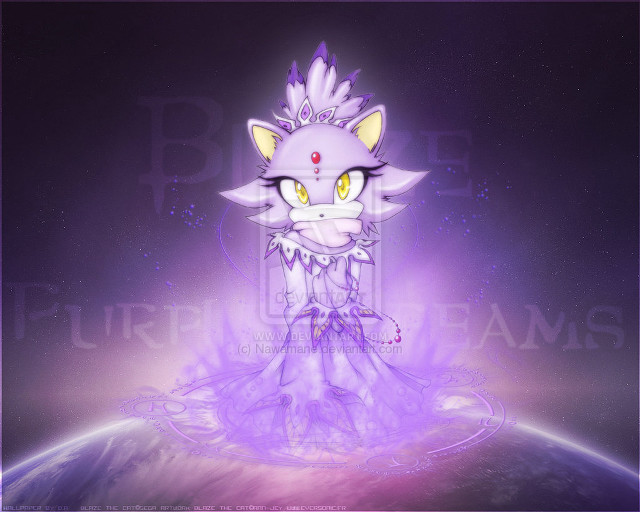 Purple cat dress night sky free wallpaper - medium preview image