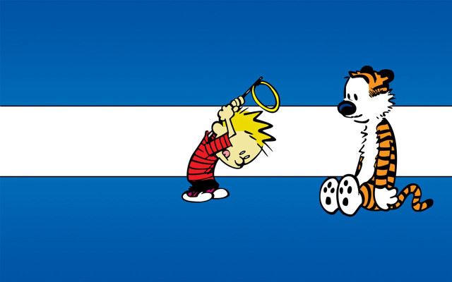 Tiger dog key cartoon blue free wallpaper - medium preview image