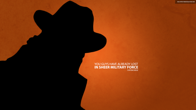 Silhouette man hat quote image free wallpaper - medium preview image
