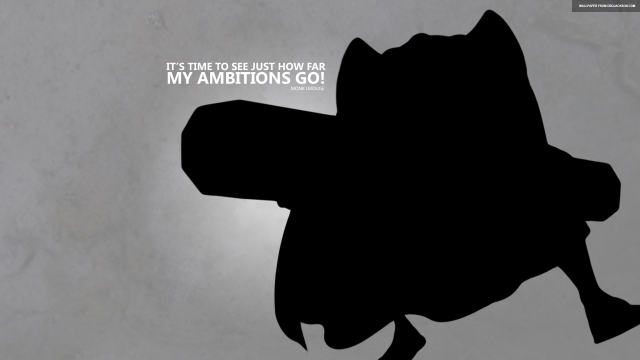 Silhouette hat quote ambition league free wallpaper - medium preview image