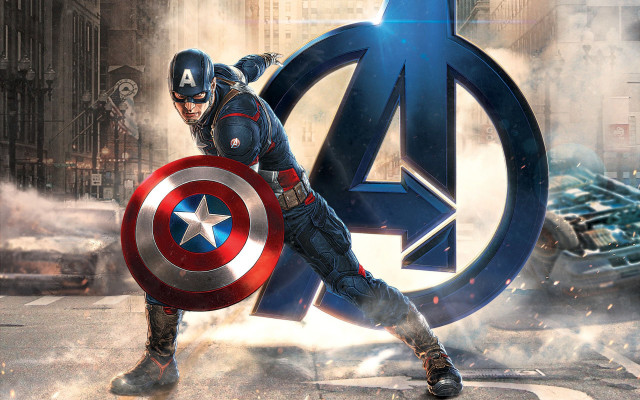 Captain america shield city planet free wallpaper - medium preview image