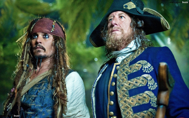 Two pirates standing forest area free wallpaper - medium preview image