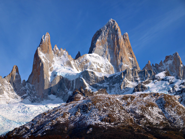 Mountain range snow blue sky #4 free wallpaper - medium preview image
