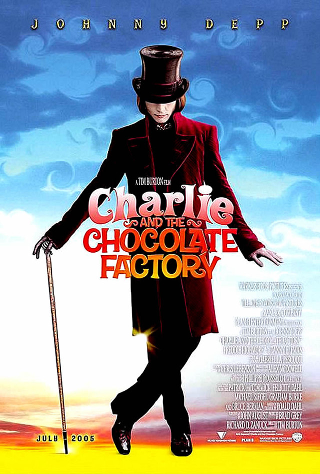 Charlie chocolate factory poster top free wallpaper - medium preview image