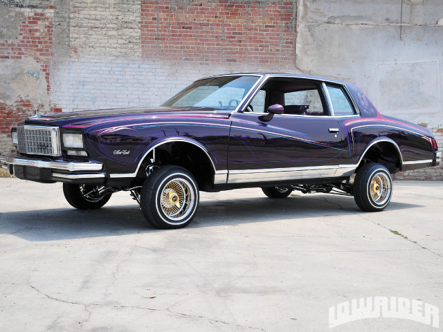 Purple car brick wall parked free wallpaper - medium preview image