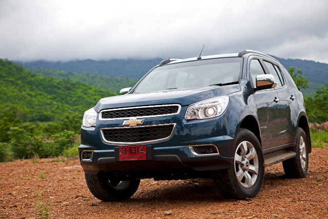 Blue chevrolet suv mountains dirt free wallpaper - medium preview image
