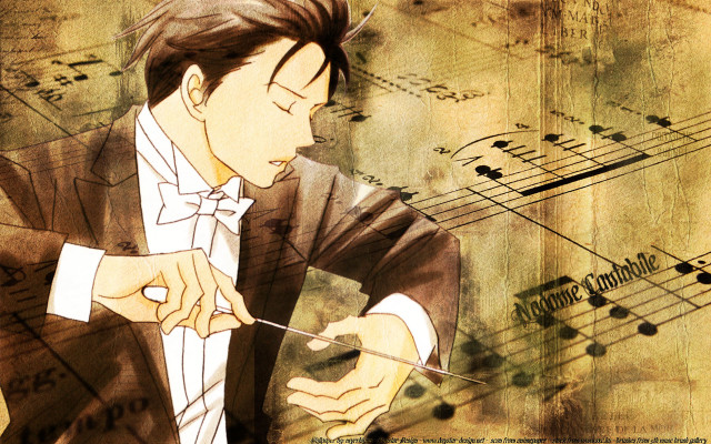 Man suit violin music notes free wallpaper - medium preview image