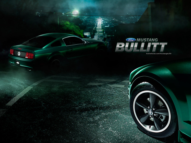Green car parking lot night #2 free wallpaper - medium preview image