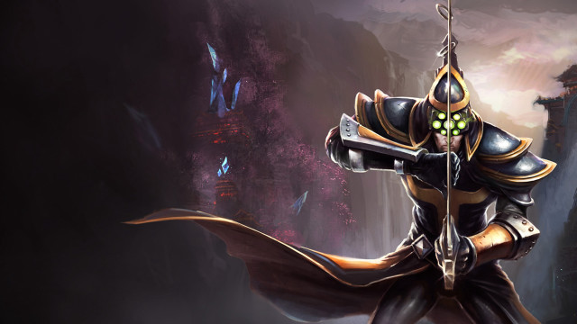 Man armor sword cave mountain free wallpaper - medium preview image