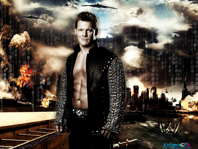 Man leather jacket city skyline #3 free wallpaper - medium preview image