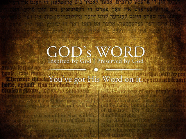 Gods word book man standing free wallpaper - medium preview image