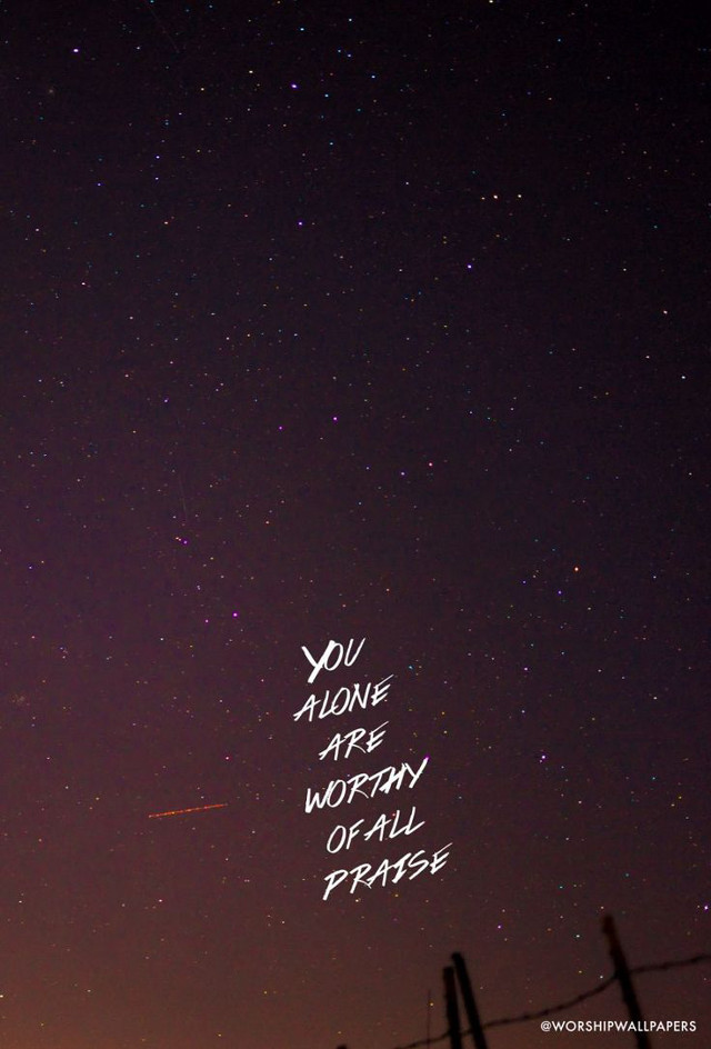 Night sky stars quote worthy free wallpaper - medium preview image